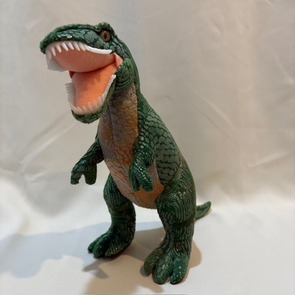 Aurora Ferocious Dinos & Dragons Green Tyrannosaurus Rex Plush Stuffie, 17"